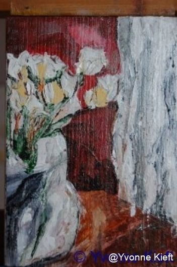Stilleven, acryl op paneel _Yvonne Kieft 2009