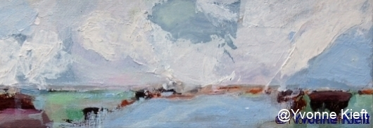 ●Friesland I, acryl 10x30 cm. 2009 Yvonne Kieft