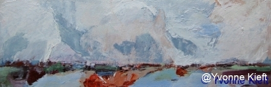 ●Friesland II, acryl 10x30 cm. 2009 Yvonne Kieft