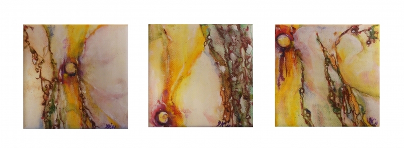 Florale-XI-def-olieverf-op-3-doekjes-10x10-Y.Kieft-2011
