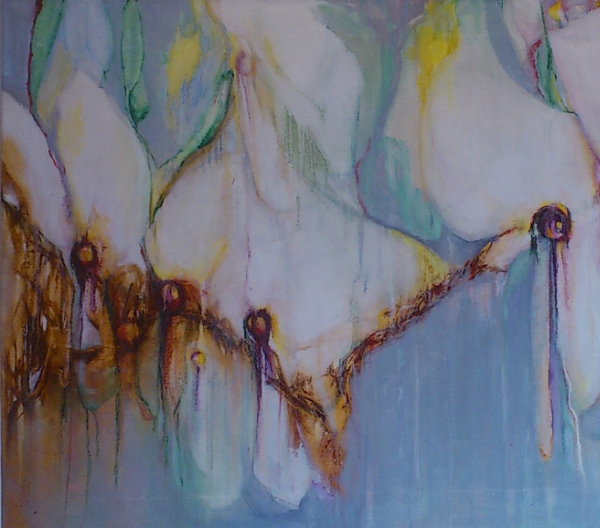 Florale X, olieverf op doek 1.20x0.80 2011 Yvonne Kieft