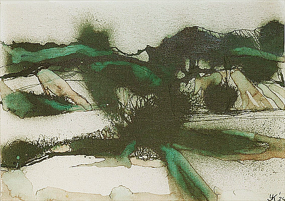 'Overwoekerd', Landschap Prayssac Fr. Yvonne Kieft 2024