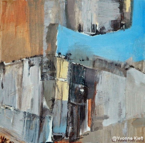 ●Verval I, acryl 30x30x3,5 cm. ●Yvonne Kieft 2007-2008