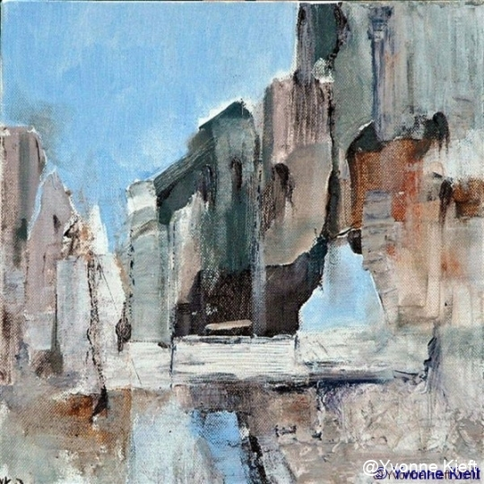 ●Verval III, acryl 30x30x3,5 cm. ●Yvonne Kieft 2007-2008