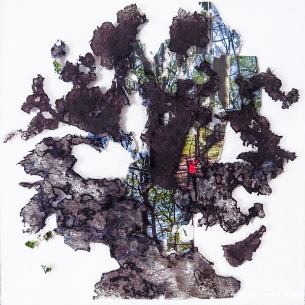 Darkness and Light that's Nature,  20x20cm paper on plexiglass