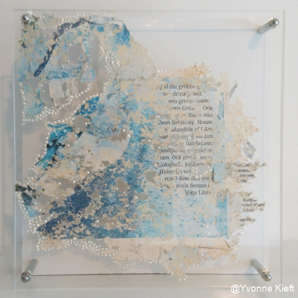 Dynamic Organics IX;  Floral papier perspex 20x20cm